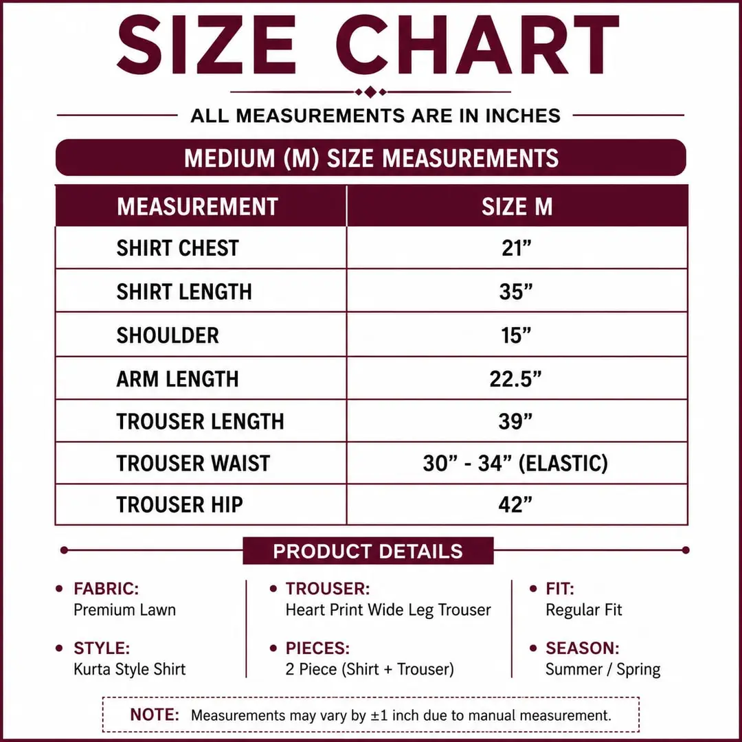 2 Pcs Women's Stitched Cotton Plain Shirt And Trouser - Image 3
