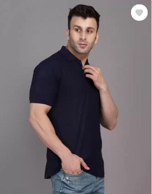 Men's Black Slim Fit Cotton Polo Shirt 180GSM - Image 2
