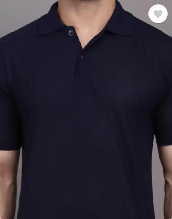 Men's Black Slim Fit Cotton Polo Shirt 180GSM - Image 3