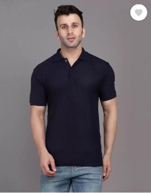 Men's Black Slim Fit Cotton Polo Shirt 180GSM - Image 4